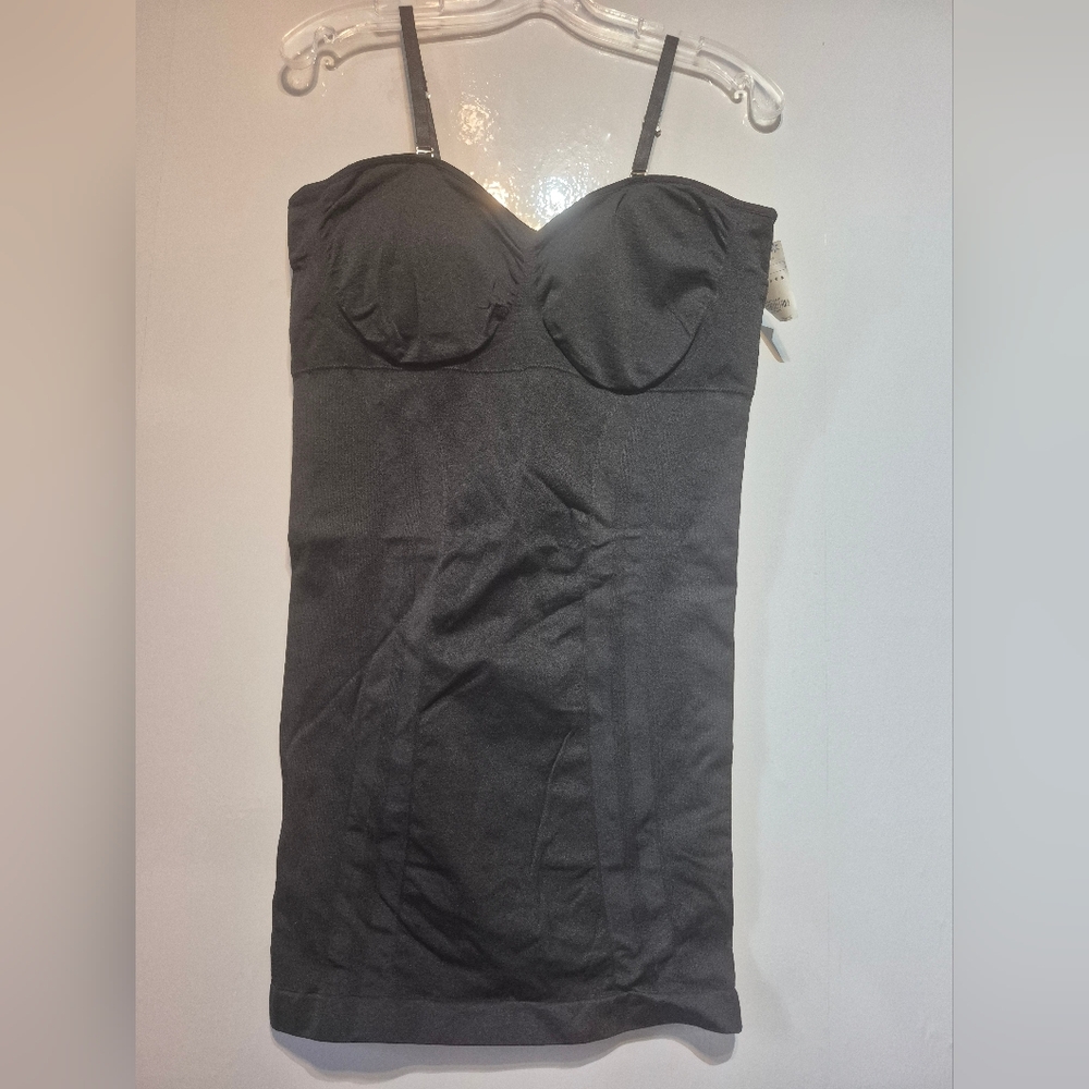 George Black Strapless Shaping Slip Dress